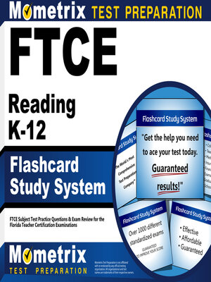 cover image of FTCE Reading K-12 Flashcard Study System
